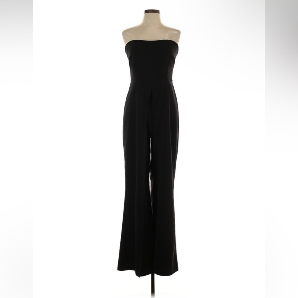 Likely Black Strapless Jumpsuit